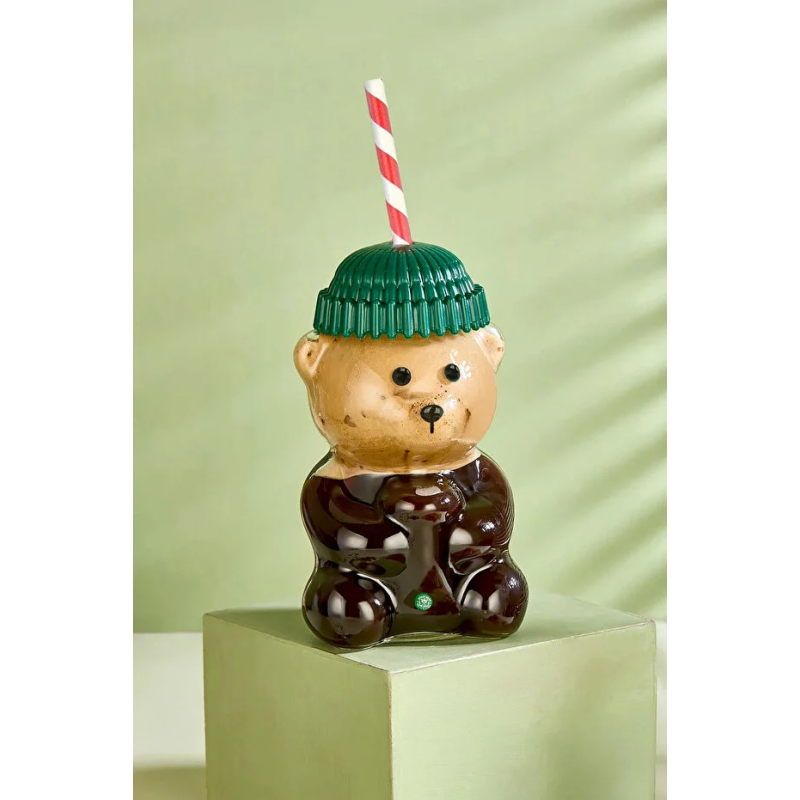 Bearista Cam Soğuk İçecek Bardağı Ayıcıklı Bardak 591ml