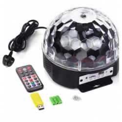 Ahanda Buldum Mp3 Led Magic Ball Light Yarım Küre Disko Topu Sd-fm-usb
