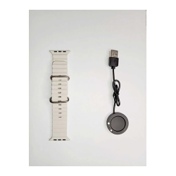 T700 T500 Plus Mıknatıslı Akıllı Saat Şarj Aleti Cıhazı & Ocean Silikon Kordon