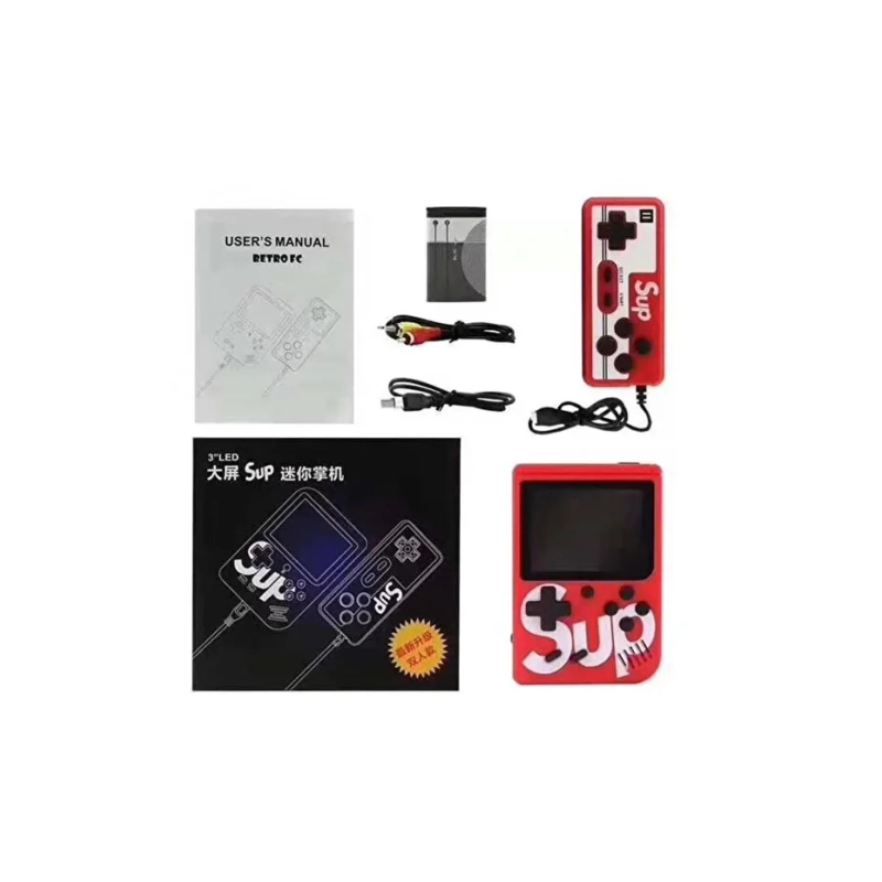 Retro Klasik 400 Oyunlu 3.0 Inç Ekran Taşınabilir El Atarisi 2 Oyunculu