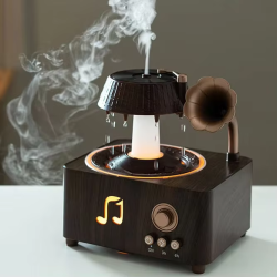 Vintage Plak Çalar Oda Nemlendirici Humidifier Bluetooth Hoparlör