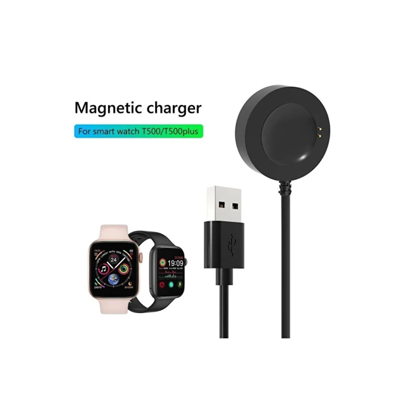 T700 T500 Plus Mıknatıslı Akıllı Saat Şarj Aleti Cıhazı Akıllı Saat Şarj Portu