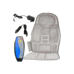 Premium Isıtmalı Masaj Minderi - Ev Ofis Araç Uyumlu 5 Modlu Bel Destekli Vibrasyonlu Masaj Yatağı